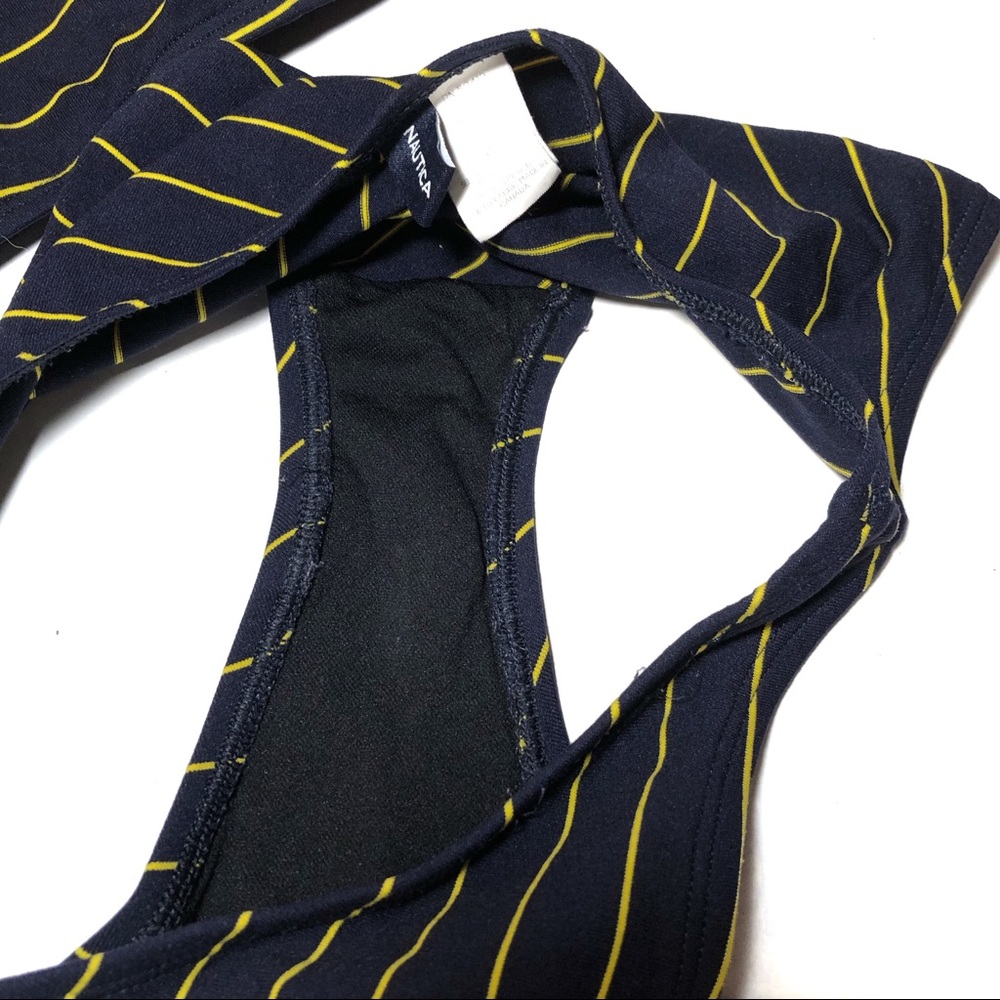 Nautica Striped Halter Bandeau Bikini Swim Set - Picture 6 of 7